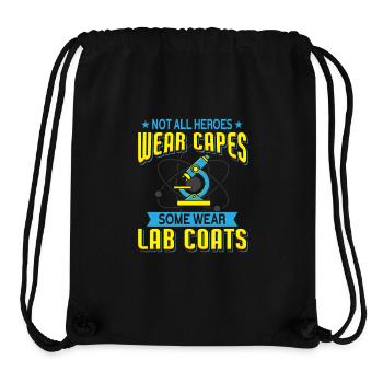 Heroes in the Laboratory - Microscope Chemistry Humor - Stanley/Stella Recycled Gym Bag - black - Front