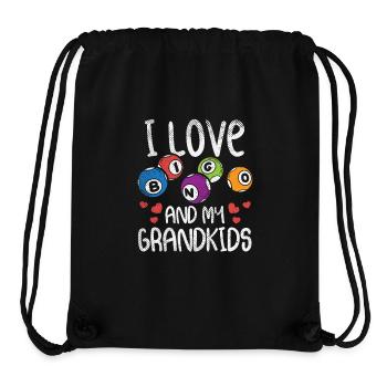 Bingo And My Grandkids - Bingo Night Humor - Stanley/Stella Recycled Gym Bag - black - Front
