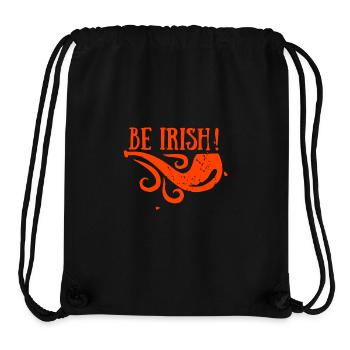 BE IRISH - Stanley/Stella recycelter Gym Bag - Schwarz - Vorne