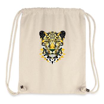 Abstrakter geometrischer Leopard - Farbdesign - Stanley/Stella recycelter Gym Bag - Naturweiß - Vorne