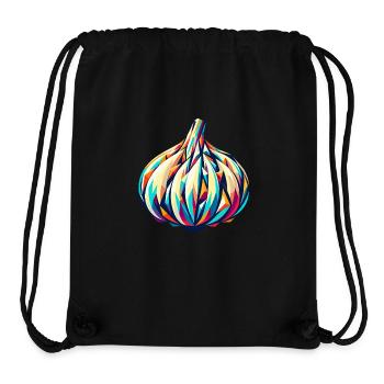 Farbenfroher geometrischer Knoblauch: Abstrakte Mosaikkunst - Stanley/Stella recycelter Gym Bag - Schwarz - Vorne