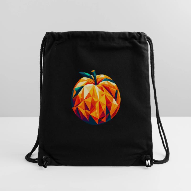 Geometric Apricot: Low-Poly Fruit Art Stanley/Stella Recycled Gym Bag
