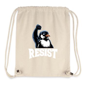 Pingouin Proteste Résistance Taxes - Sac à cordon recyclé Stanley/Stella - blanc naturel - Devant