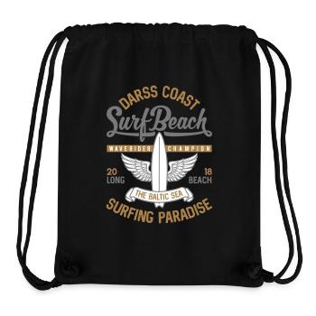 MER BALTIQUE - Cool Darss Surfer Cadeaux Surf Shirts - Sac à cordon recyclé Stanley/Stella - noir - Devant