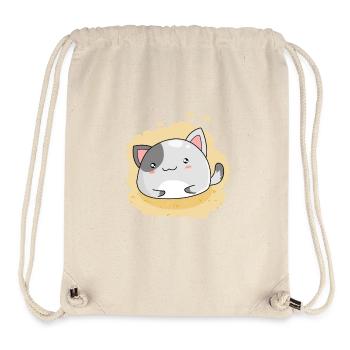 Cute cat kitten kawaii - Stanley/Stella Recycled Gym Bag - natural - Front