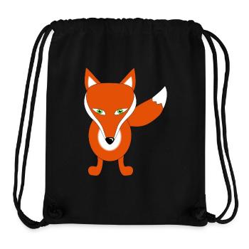 fuchs tier lustig - Stanley/Stella recycelter Gym Bag - Schwarz - Vorne