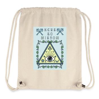 Drittes Auge, das alles sehende Auge, okkult - Stanley/Stella recycelter Gym Bag - Naturweiß - Vorne
