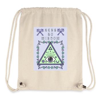 Drittes Auge, das alles sehende Auge, okkult - Stanley/Stella recycelter Gym Bag - Naturweiß - Vorne