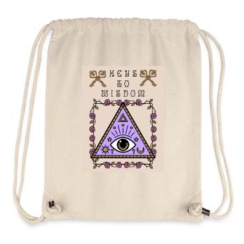Drittes Auge, das alles sehende Auge, okkult - Stanley/Stella recycelter Gym Bag - Naturweiß - Vorne