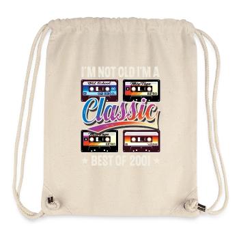 2001 Year of birth Birthday Cassette Vintage - Stanley/Stella Recycled Gym Bag - natural - Front