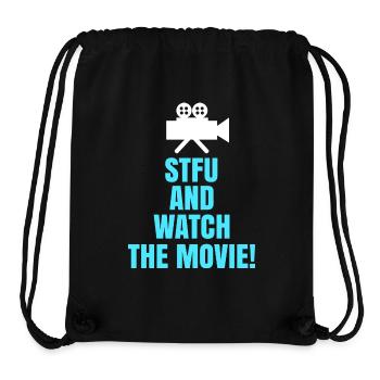 Movies, Theater, Camera, Statement, Movie Night, Movies - Stanley/Stella Recycled Gym Bag - black - Front