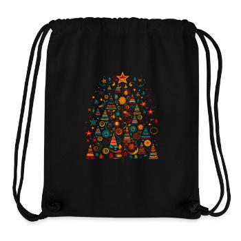 Festlicher Rausch! Pop Art Weihnachtsbaum - Stanley/Stella recycelter Gym Bag - Schwarz - Vorne