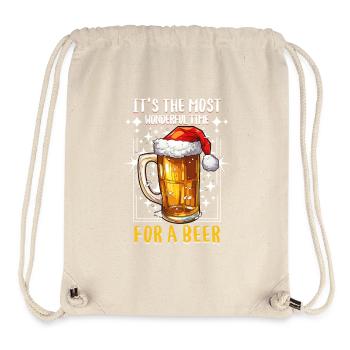 Weihnachten Bier Weihnachtsbier Prost Lustig Humor - Stanley/Stella recycelter Gym Bag - Naturweiß - Vorne