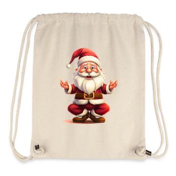 Zen Claus: Santa's Yoga Pose Tee - Stanley/Stella Recycled Gym Bag - natural - Front