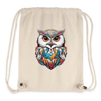 Schnee-Eule - Stanley/Stella recycelter Gym Bag - Naturweiß - Vorne