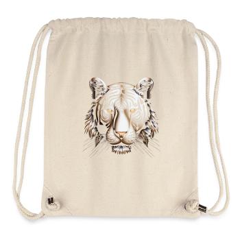 Dynamic Op Art Tiger Canvas Print - Stanley/Stella Recycled Gym Bag - natural - Front