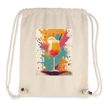 La bonne vie Happy Hour Cocktail - Sac à cordon recyclé Stanley/Stella - blanc naturel - Devant