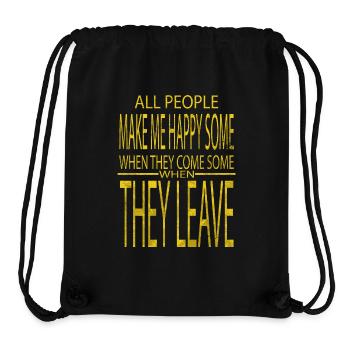 Jokes Family Party Antireligion Tshirts Quote - Stanley/Stella Recycled Gym Bag - black - Front