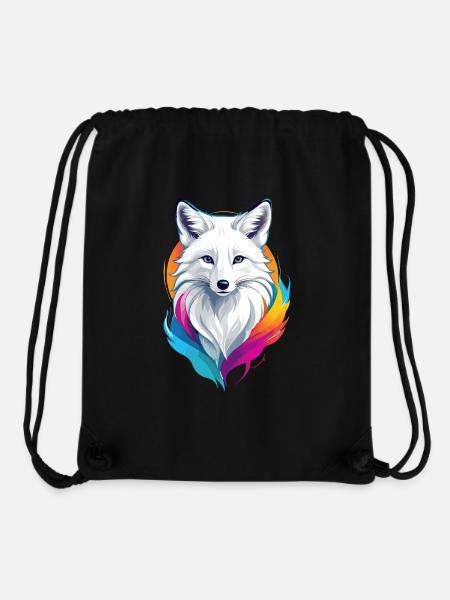 Renard polaire - Sac à cordon recyclé Stanley/Stella - noir