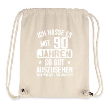 90 Jahre Jung - Vintage Geburtstagsspruch - Stanley/Stella recycelter Gym Bag - Naturweiß - Vorne