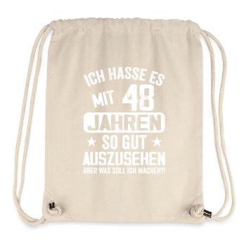 48 Jahre Jung - Vintage Geburtstagsspruch - Stanley/Stella recycelter Gym Bag - Naturweiß - Vorne