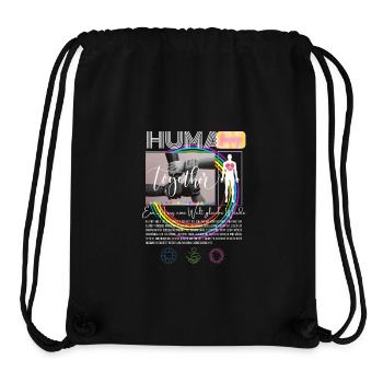 Ein Herz, eine Welt, gleiche Würde - Stanley/Stella recycelter Gym Bag - Schwarz - Vorne