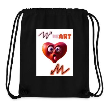 Heart. He art. On. - Stanley/Stella Recycled Gym Bag - black - Front