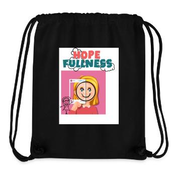 Hoffnung Fülle. Voller Hoffnung. Hoffen. - Stanley/Stella recycelter Gym Bag - Schwarz - Vorne