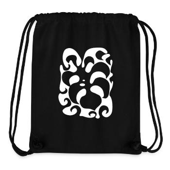 psychedelic Monstera Pflanze sixties retro Party - Stanley/Stella recycelter Gym Bag - Schwarz - Vorne