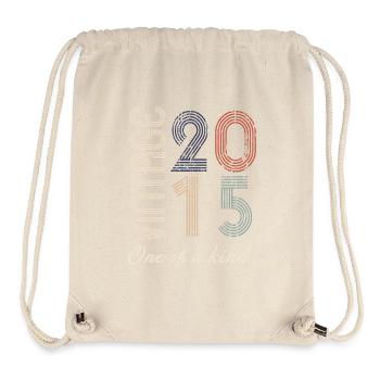 9-jähriges Jubiläum 2015 - Vintage-Retro-Geschenkidee - Stanley/Stella recycelter Gym Bag - Naturweiß - Vorne