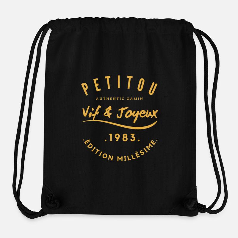 39 - Sac à cordon recyclé Stanley/Stella - noir