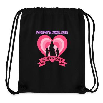 Mom's Squad, Every Day - Stanley/Stella Recycled Gym Bag - black - Front