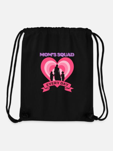 Mom's Squad, Every Day - Stanley/Stella Recycled Gym Bag - black