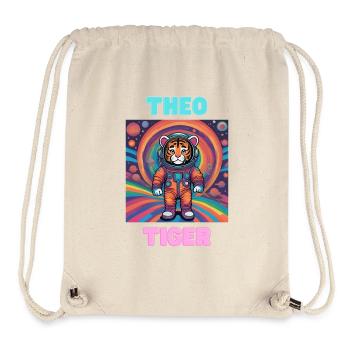 Theo Tiger - Stanley/Stella Recycled Gym Bag - natural - Front