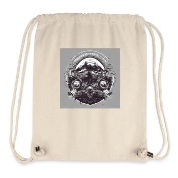 Black White Punk - Stanley/Stella Recycled Gym Bag - natural - Front