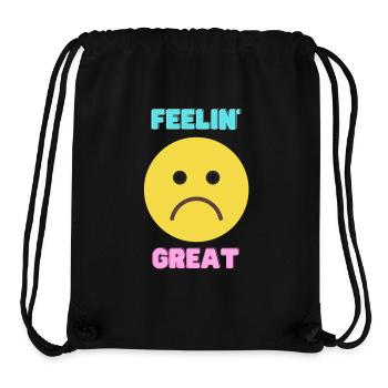Feeling Great - Stanley/Stella recycelter Gym Bag - Schwarz - Vorne