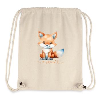 Renard mignon - Sac à cordon recyclé Stanley/Stella - blanc naturel - Devant