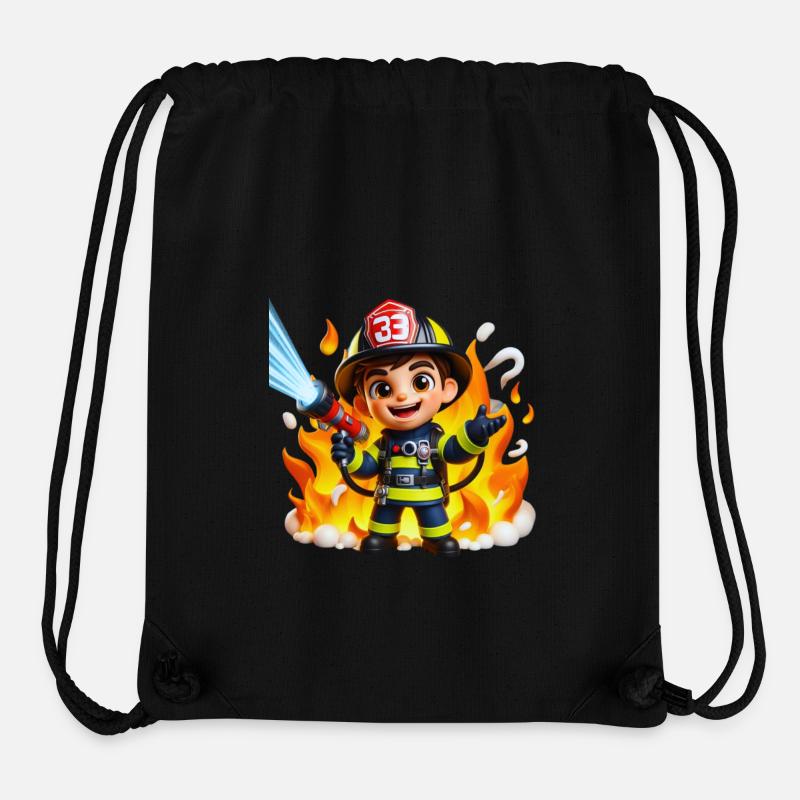 Feuerwehrmann - Stanley/Stella recycelter Gym Bag - Schwarz