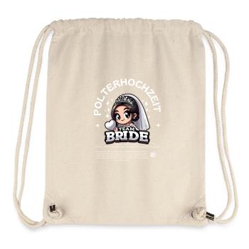 Team Bride - Stanley/Stella recycelter Gym Bag - Naturweiß - Vorne