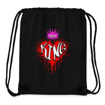 Declaration of love from Her to Him!! @ Markus - Stanley/Stella Recycled Gym Bag - black - Front