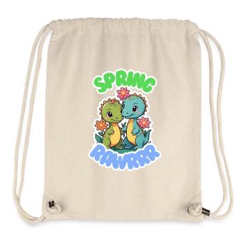 FRÜHLING RAWRRR - Stanley/Stella recycelter Gym Bag - Naturweiß - Vorne