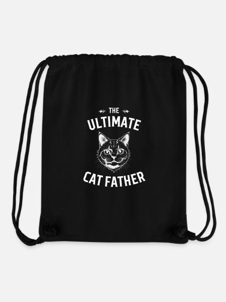 The ulltimate cat father - Stanley/Stella Recycled Gym Bag - black