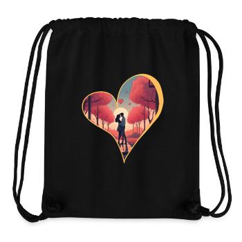 Liebe und Zweisamkeit - Stanley/Stella recycelter Gym Bag - Schwarz - Vorne