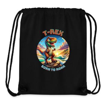 T Rex8 - Stanley/Stella Recycled Gym Bag - black - Front