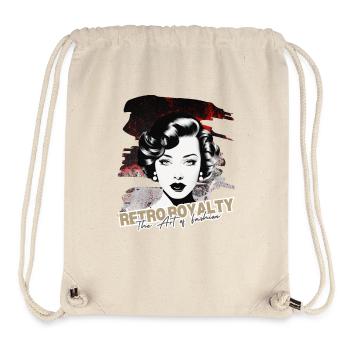 Royauté rétro - Sac à cordon recyclé Stanley/Stella - blanc naturel - Devant