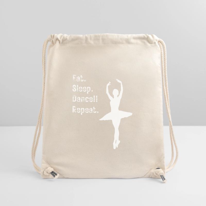 Danser - Manger. Dormir. Danser!! Répéter. - pour les danseurs Sac à cordon recyclé Stanley/Stella