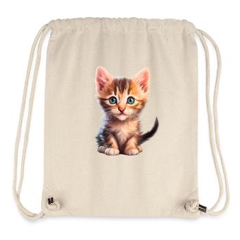 Cute kitten - Stanley/Stella Recycled Gym Bag - natural - Front
