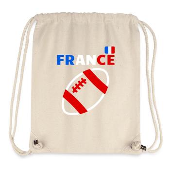 France Supporters Rugby Supporters,Rugbyfans - Stanley/Stella Recycled Gym Bag - natural - Front