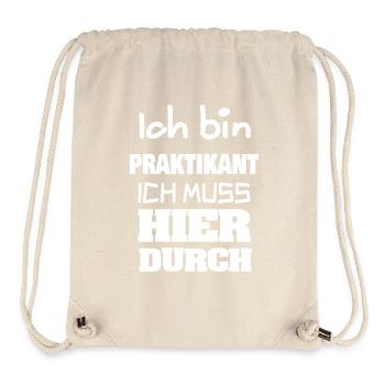 Geschenk für Praktikant - Stanley/Stella recycelter Gym Bag - Naturweiß - Vorne