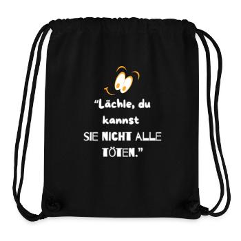 "Smile & Survival" - Stanley/Stella Recycled Gym Bag - black - Front